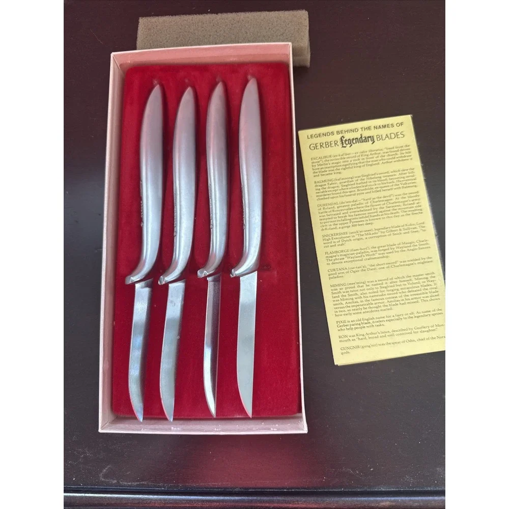 Gerber Legendary Blades 4 Miming Knives In Box New Never‎ Used
